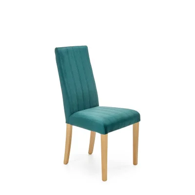 DIEGO 3 CHAIR, DARK GREEN / HONEY OAK